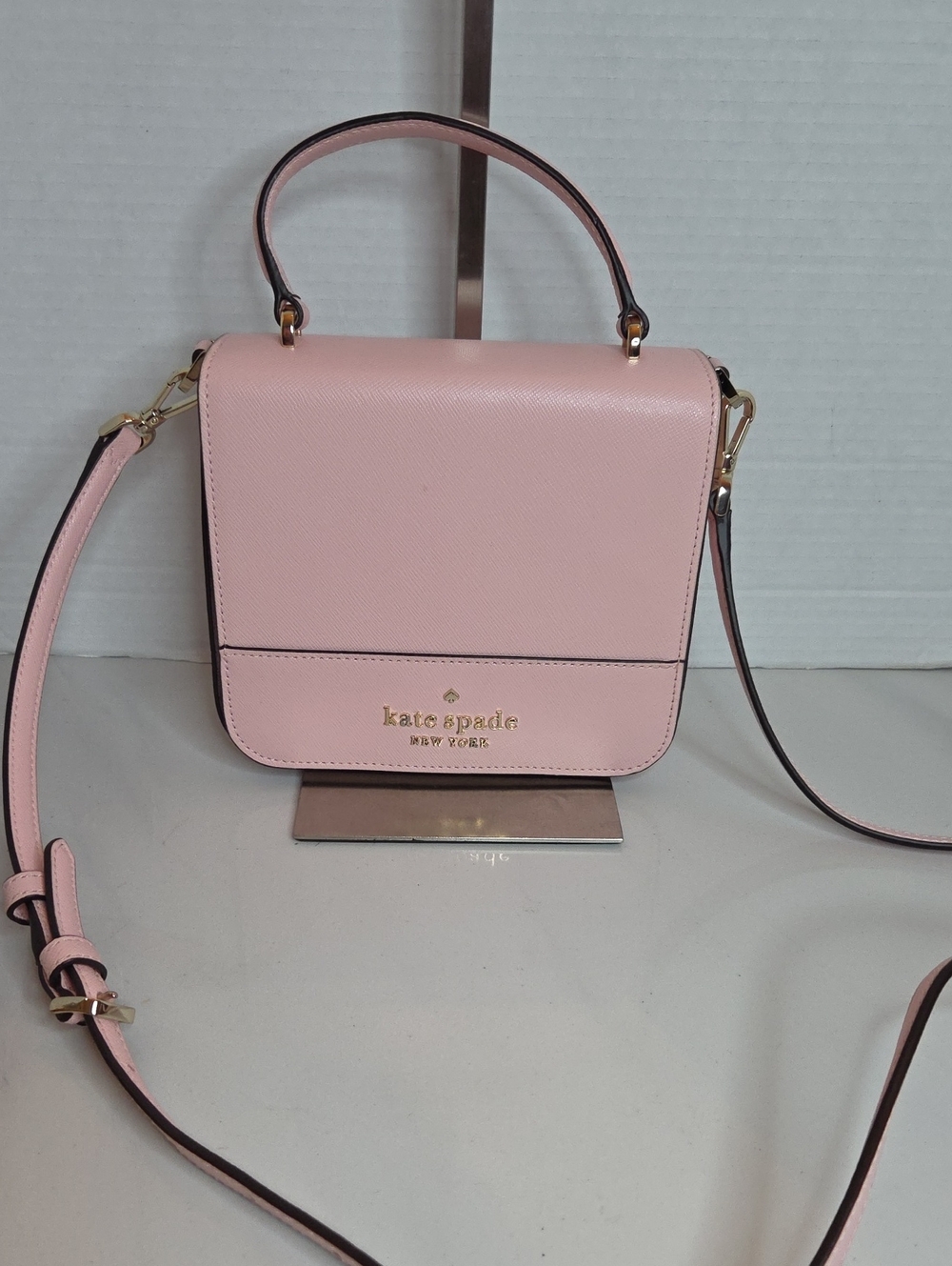 kate spade Pink Saffiano Leather Top-Handle Crossbody